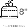 8’’ – 10-12 Portions